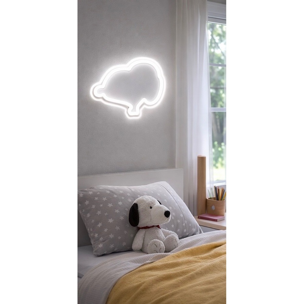 Peanuts Snoopy Neon LED Wall Light Kids Room Night Light Battery New Box Decor - Picture 4 of 8